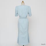 フェミニンデニムワンピース Vネック パフスリーブ | PREMIUM K | 詳細画像12 