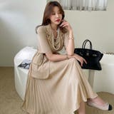 ジャケットドッキングプリーツワンピース ベルトセット ロングワンピース | PREMIUM K | 詳細画像9