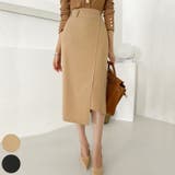 Beige | アシンメトリーHラインスカート ロングスカート ユニーク | PREMIUM K