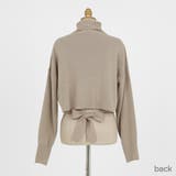 バッククロップドリボンニット タートルネック イレギュラーヘム | PREMIUM K | 詳細画像24