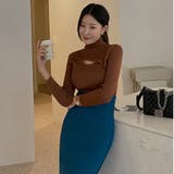 バストオープンハイネックニット スリムフィット ドッキング風 | PREMIUM K | 詳細画像5