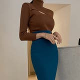 バストオープンハイネックニット スリムフィット ドッキング風 | PREMIUM K | 詳細画像7