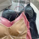 ベルベットテイストブラトップス キャミソール ワイドネック | PREMIUM K | 詳細画像6