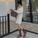 オフショルダーニットワンピース ミニワンピース 長袖 | PREMIUM K | 詳細画像4