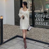 オフショルダーニットワンピース ミニワンピース 長袖 | PREMIUM K | 詳細画像8