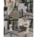 オフショルダーニットワンピース ミニワンピース 長袖 | PREMIUM K | 詳細画像9
