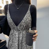 スリーブレスロングワンピース キャミソールワンピース ハイウエスト | PREMIUM K | 詳細画像4