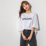 OPENINGテキストTシャツ 英字 ドロップショルダー | PREMIUM K | 詳細画像15 