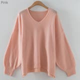 Pink | バルーン袖のやわらか春ニット パステルカラー きれい色 | PREMIUM K