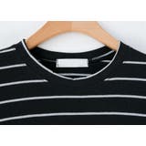 ルーズフィットストライプTシャツ 半袖 ドロップショルダー | PREMIUM K | 詳細画像14 