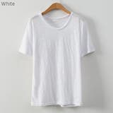 ウォッシングVネックTシャツ スラブ素材 ランダムな透け感 | PREMIUM K | 詳細画像2 