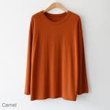 Camel | シルキータッチロングTシャツ やわらかな素材感 長袖 | PREMIUM K