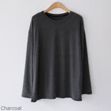 Charcoal | シルキータッチロングTシャツ やわらかな素材感 長袖 | PREMIUM K
