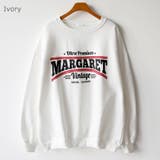 Ivory | MARGARET裏起毛トレーナー ロゴスウェット 裏起毛 | PREMIUM K