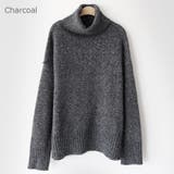Charcoal | ララタートルネックニット ハイネック セーター | PREMIUM K
