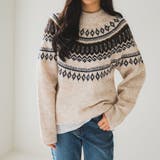 ノルディックパターンニット セーター 柄編み | PREMIUM K | 詳細画像7 