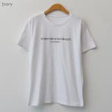 Ivory | EverythingBEAUTYレタリングTシャツ バイカラー 英字 | PREMIUM K