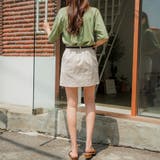 リネンベルトスカートパンツ スカパン ショートパンツ | PREMIUM K | 詳細画像3 