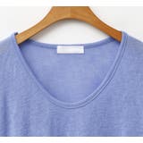 オーバーサイズUネックTシャツ ロングT ランダムな透け感 | PREMIUM K | 詳細画像13 