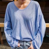 オーバーサイズUネックTシャツ ロングT ランダムな透け感 | PREMIUM K | 詳細画像7 