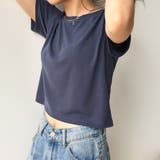 ベーシッククロップドTシャツ ショート丈 お腹見せ | PREMIUM K | 詳細画像2 