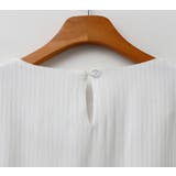 ほんのりストライプのリボンブラウス アシメ ウエストマーク | PREMIUM K | 詳細画像14 