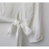 ほんのりストライプのリボンブラウス アシメ ウエストマーク | PREMIUM K | 詳細画像16 