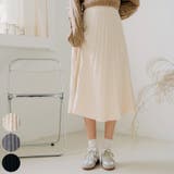 Cream | ニットプリーツ編みフレアスカート ロングスカート スカート | PREMIUM K