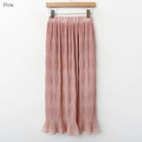 Pink | リンクルロングスカート しわ感 ゴムウエスト | PREMIUM K