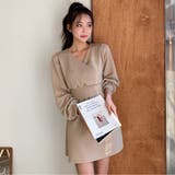 ハイウエストラップミニワンピース カシュクール Vネック | PREMIUM K | 詳細画像2