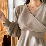ハイウエストラップミニワンピース カシュクール Vネック | PREMIUM K | 詳細画像9