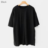 Black | ゆったりコットンTシャツ Tシャツ 半袖 | PREMIUM K