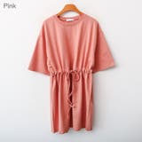 Pink | ウエストマークスウェットワンピース ミニワンピ ミニ丈 | PREMIUM K
