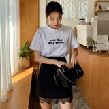 onedayレタリングTシャツ プリント 英字 | PREMIUM K | 詳細画像3 
