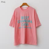 Pink | GRANDPAビッグレタリングTシャツ 半袖 ロゴT | PREMIUM K