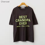 Charcoal | GRANDPAビッグレタリングTシャツ 半袖 ロゴT | PREMIUM K