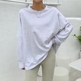 オーバーサイズコットンTシャツ ロングTシャツ スウェットスタイル | PREMIUM K | 詳細画像3 