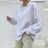 オーバーサイズコットンTシャツ ロングTシャツ スウェットスタイル | PREMIUM K | 詳細画像4 