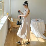 ゆったりAラインのマキシワンピース ノースリーブ タンクトップ | PREMIUM K | 詳細画像3 