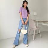 リラックスクロップドTシャツ 伸縮 ショート丈 | PREMIUM K | 詳細画像6