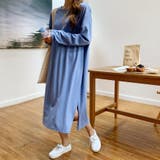 オーバーサイズコットンワンピース 長袖 ドロップショルダー | PREMIUM K | 詳細画像8 