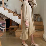 後ろさがりのコーデュロイワンピース ロングワンピース ミディ丈 | PREMIUM K | 詳細画像10 