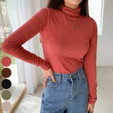 CherryPink | やわらかタートルネックTシャツ ハイネック 長袖 | PREMIUM K