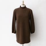 モックネックリブワンピース 2WAY パフスリーブ | PREMIUM K | 詳細画像2 