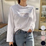 Ivory | ANYBODYレタリングTシャツ ロングTシャツ ワンポイント | PREMIUM K