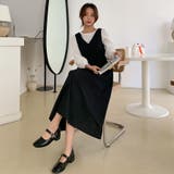 ブラウス＆ジャンパースカートセット サロペットスカート セットアップ | PREMIUM K | 詳細画像8 