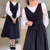 ブラウス＆ジャンパースカートセット サロペットスカート セットアップ | PREMIUM K | 詳細画像9 