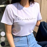 Ivory | レーヨンミックスレタリングTシャツ ワンポイント 半袖 | PREMIUM K