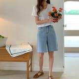 リネンミックスクロップドTシャツ 半袖 ゆるVネック | PREMIUM K | 詳細画像9 