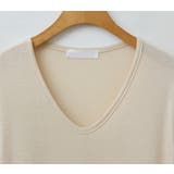 ゆるVネックのゆったりレーヨンTシャツ 半袖 デコルテ | PREMIUM K | 詳細画像12 